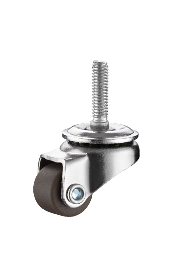 عجلات مطاطية صغيرة من النوع الأول M4x15mm، 4 قطع، 0.5 بوصة، منخفضة الارتفاع، بدون ضوضاء
