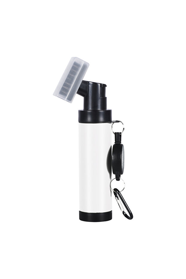 WHITE Professional Golf Club Cleaning Brushes, groove Cleaning Brushes and Squeeze Bottles, Portable