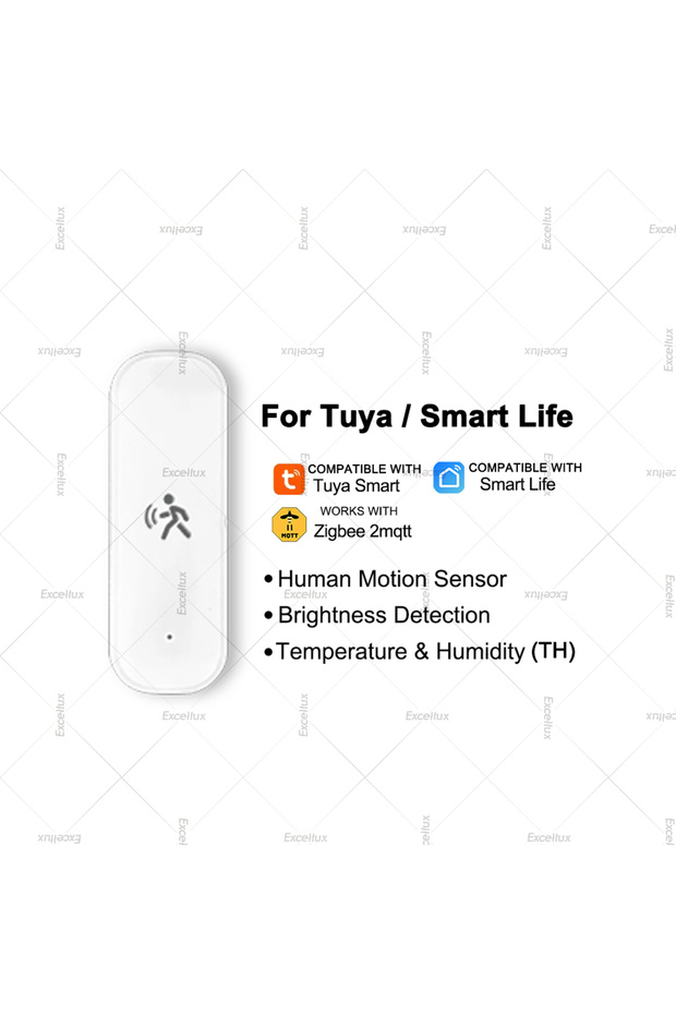 مستشعر حركة رادار الموجات المليمترية Zigbee 10G من Tuya (TH) مع قياس الإضاءة، مستشعر حركة الإنسان الذكي من Tuya