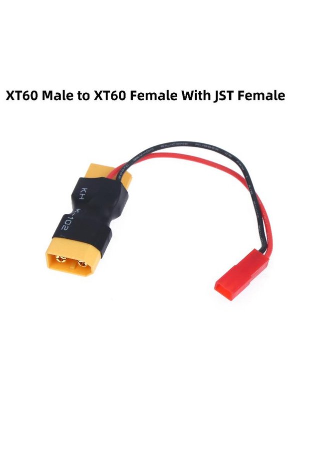 A 1Pcs RC Battery Lipo Model Accessory XT60 Male To Female JST Female / Male In-line Power Adapter .
