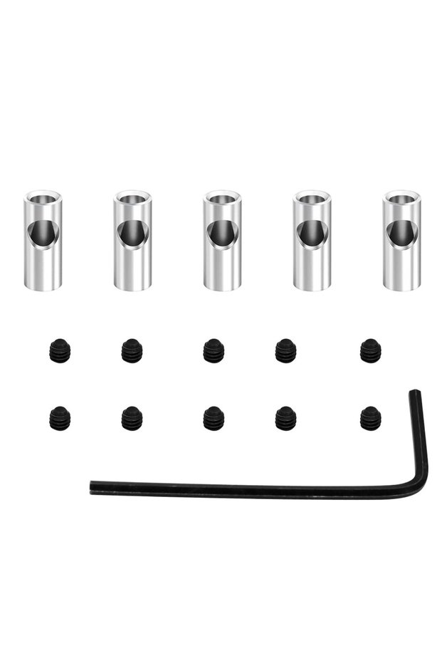 5PCS GLOBACT 5 PCS Steel 3.175mm to 5mm Pinion Gear Adapter Drive Shaft Adapter for RC Motor 3650 55