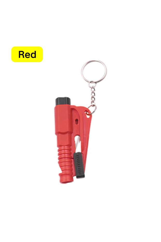Red 3 in 1 Safety Hammer Car Emergency Rescue Car Escape Tool Window Breaker Seat belt Cutter Compac