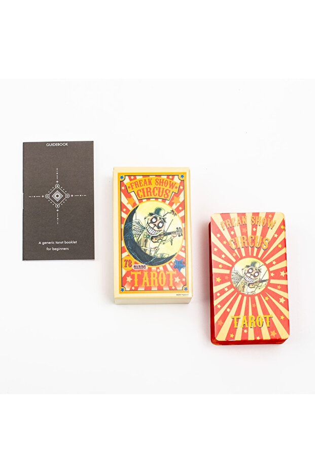 TR03 Freak Show Circus English Vision Tarot Cards Playing Games 78pcs Board Game Set with Guidebook