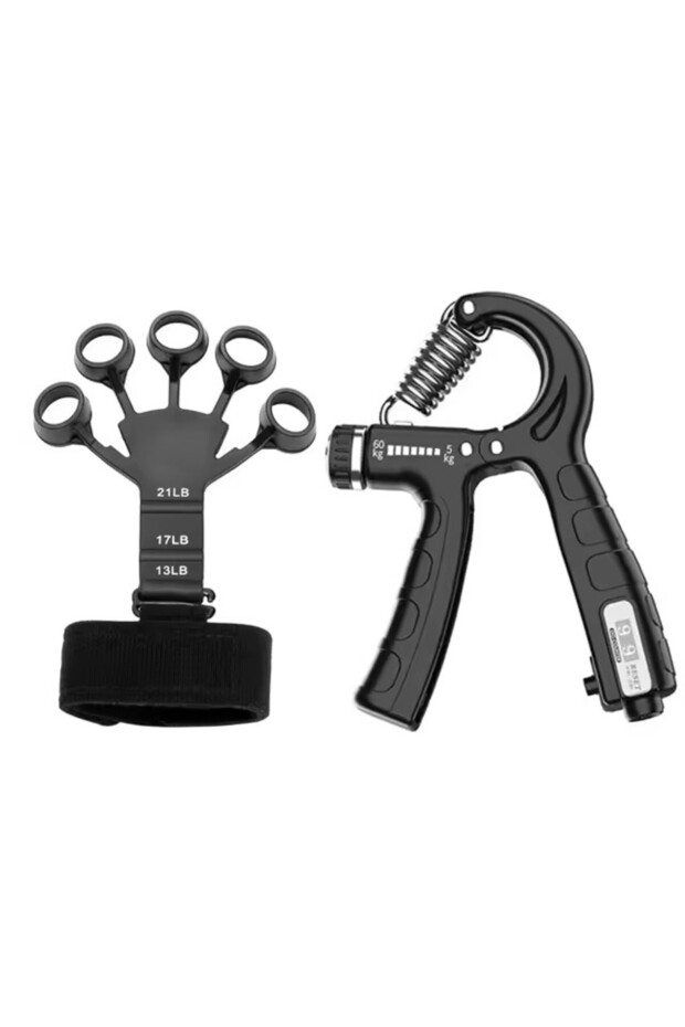 2 pcs set 5-60Kg Adjustable Heavy Hand Grip Set Fitness Hand Exerciser Grip Wrist Training Finger Gr