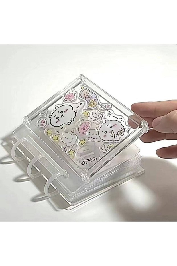 Bandai C-DSKT-5FA jiyi One-grid Hachiware Usagi 3-inch Small Card Album Polaroid Fan Page Photo Albu