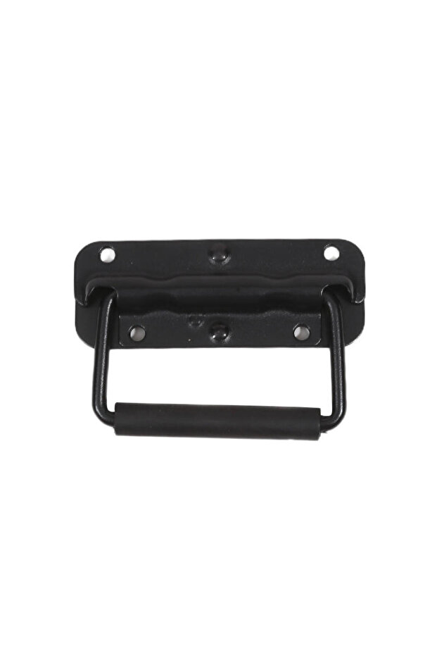 110mm Iron Material Spring Handle Black Luggage Spring Handle Folding HandleTool Box Movable Ring In