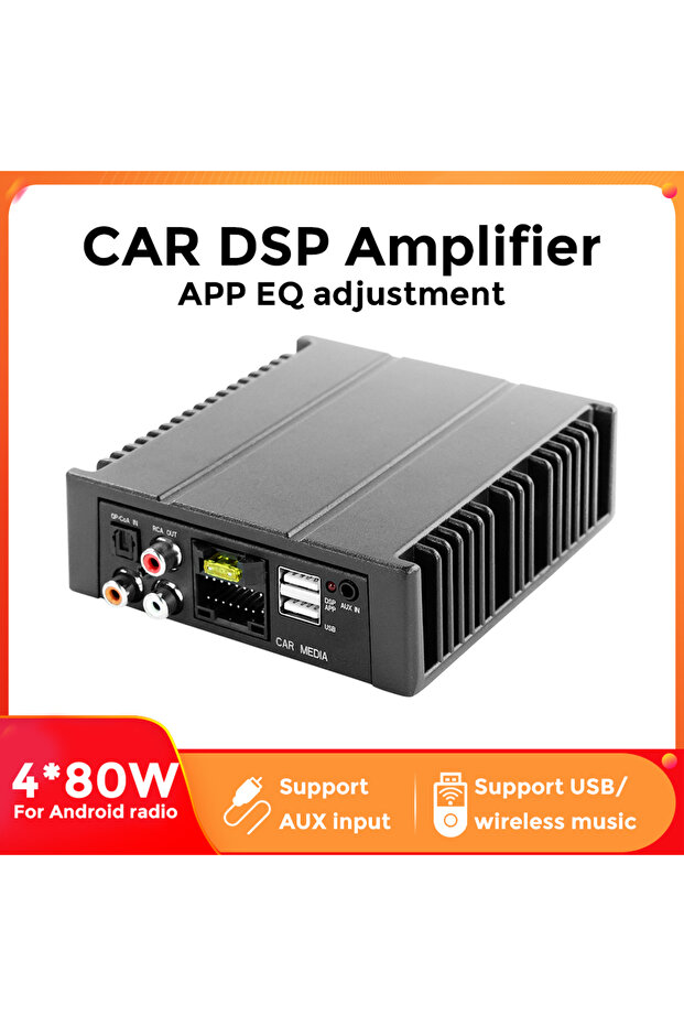 معالج الصوت الرقمي DSP لراديو أندرويد، مضخم صوت 4*80 واط، وحدات صوت للسيارات، مضخم صوت ستيريو إلكتروني...