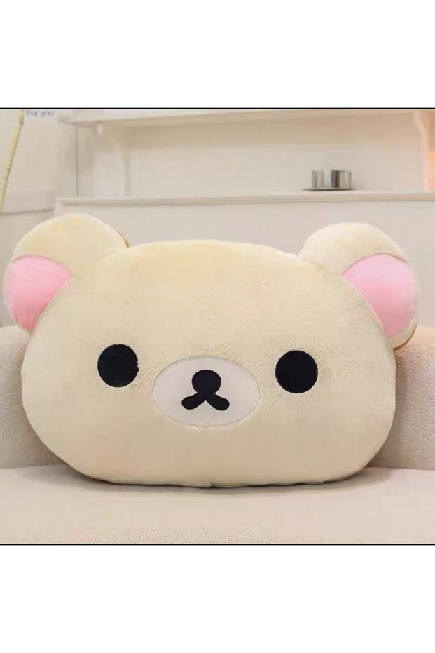 Bandai 40cm Cute Rilakkuma Plush Warm Hand Pillow Cartoon Bear Soft Stuffed Toy Peluche Cushion Birt