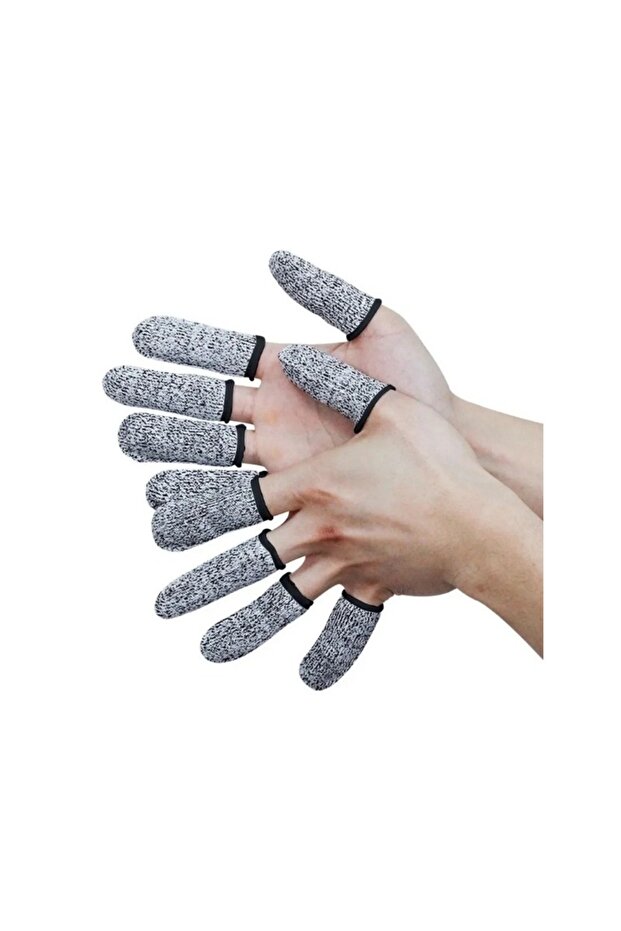 10pcs 10Pcs Anti-Cut Finger Cover Finger Protector Sleeve Level 5 High-Strength Safety Flexible Anti