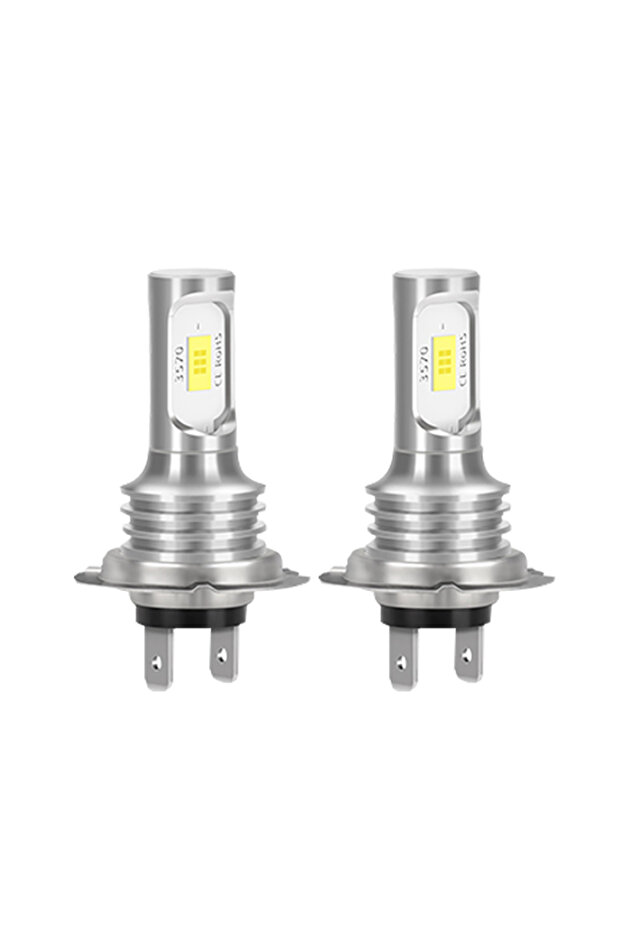 مجموعة مصابيح أمامية LED H7 مكونة من 4 قطع، إضاءة عالية ومنخفضة، لون أبيض فائق السطوع 6000 كلفن