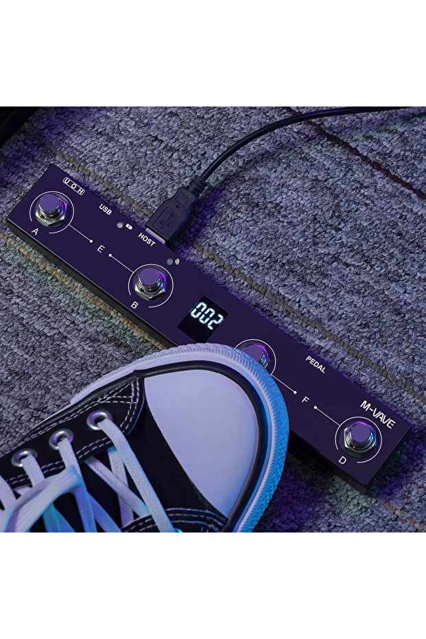 وحدة تحكم MIDI لاسلكية M-VAVE Chocolate Plus، دواسة بأربعة أزرار، قابلة للبرمجة عبر USB/BT مع بطارية تدوم 12 ساعة...