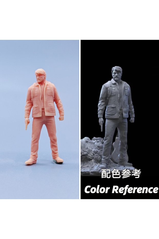 1 l 64 scale 1/64 Figurines Scale Model Resin The Last Survivor Joel Miller Uncolored Miniatures Dio