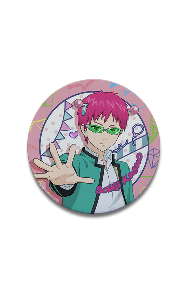 58mm 5 58mm Anime The Disastrous Life of Saiki K Saiki Kusuo Teruhashi Kokomi Cosplay COSTUME Badge