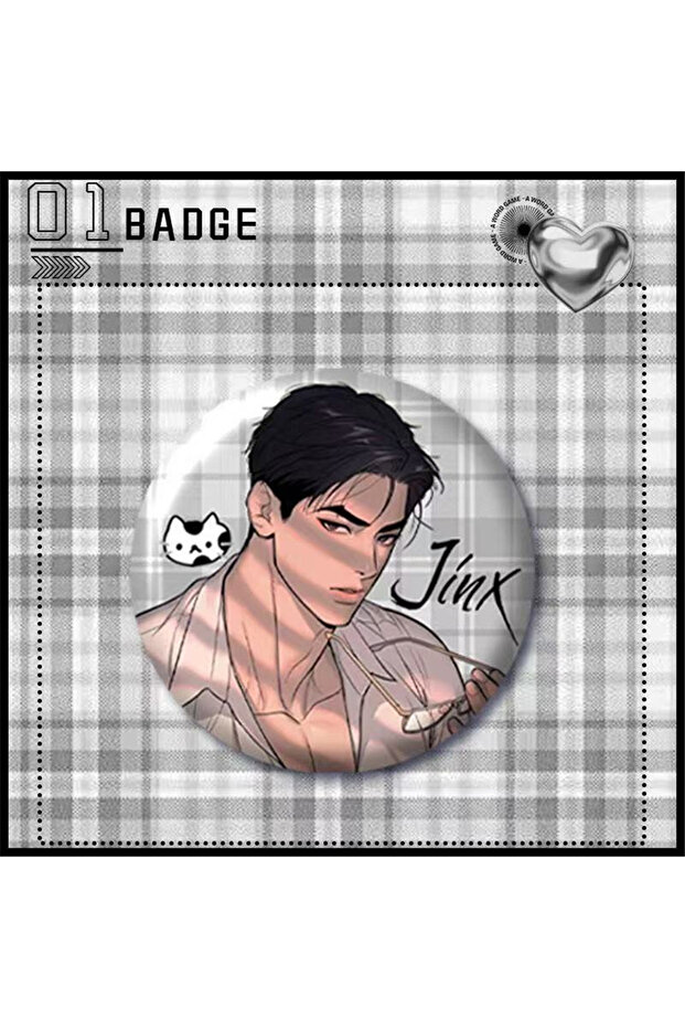 58mm 4 58mm Anime Jinx Cosplay COSTUME Badge Pin SPTE Tinplate Brooch Prop Xmas Gift