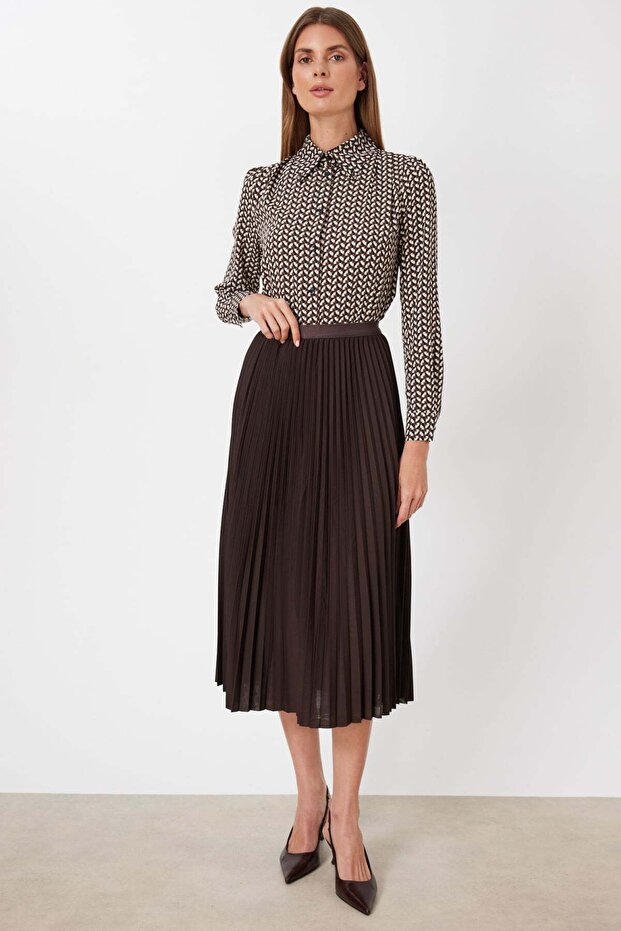 Piliseli Midi Etek - 1