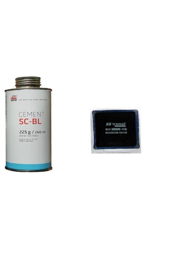 Tire Repair Patch Set and Cold Vulcanizing Solution - 1