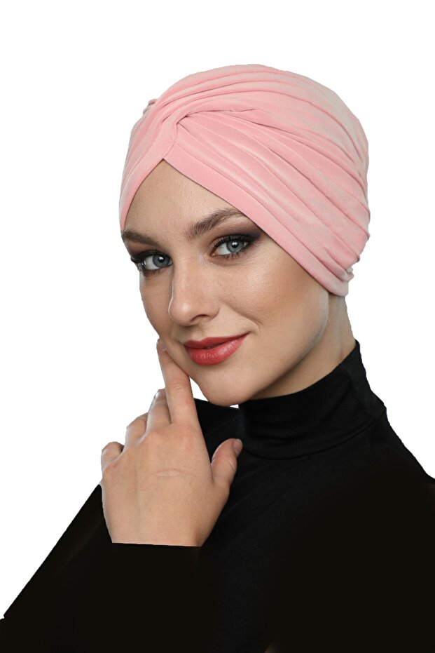 Cross W Ribbed Bandage Headband Powder Ready Turban Hijab Pool Cap Suitable for Medical Use