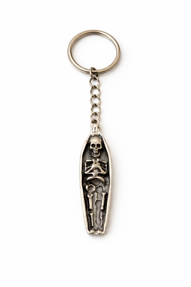 Metal Coffin Shaped Figure Keychain – Design Metal Keychain