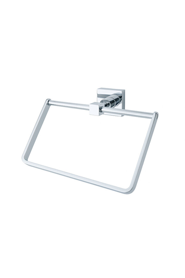 -Chrome Square Towel Rail