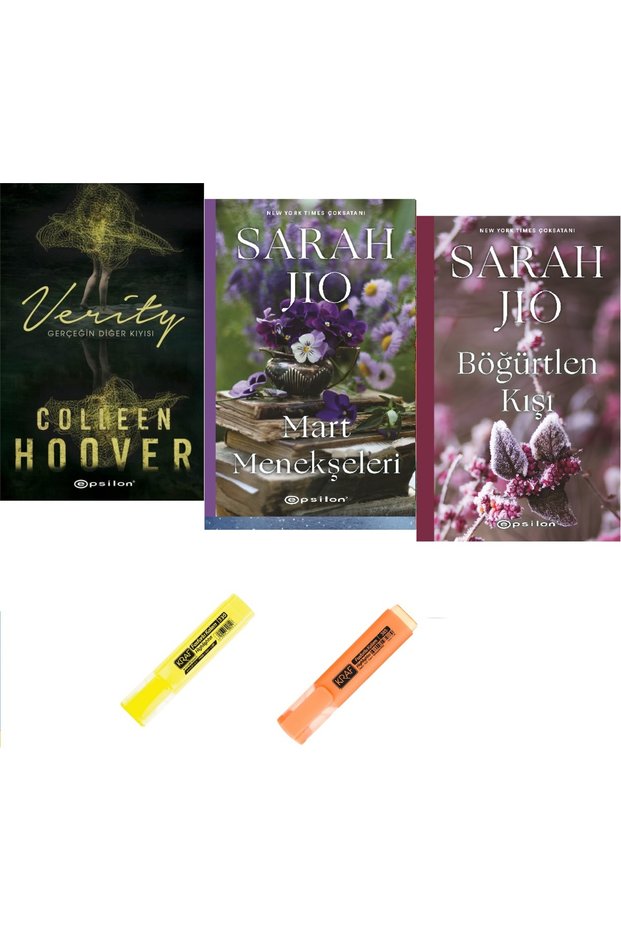 Verity + Mart Menekşeleri + Böğürtlen Kışı / 3 Book Set (2 Pens Hdy)