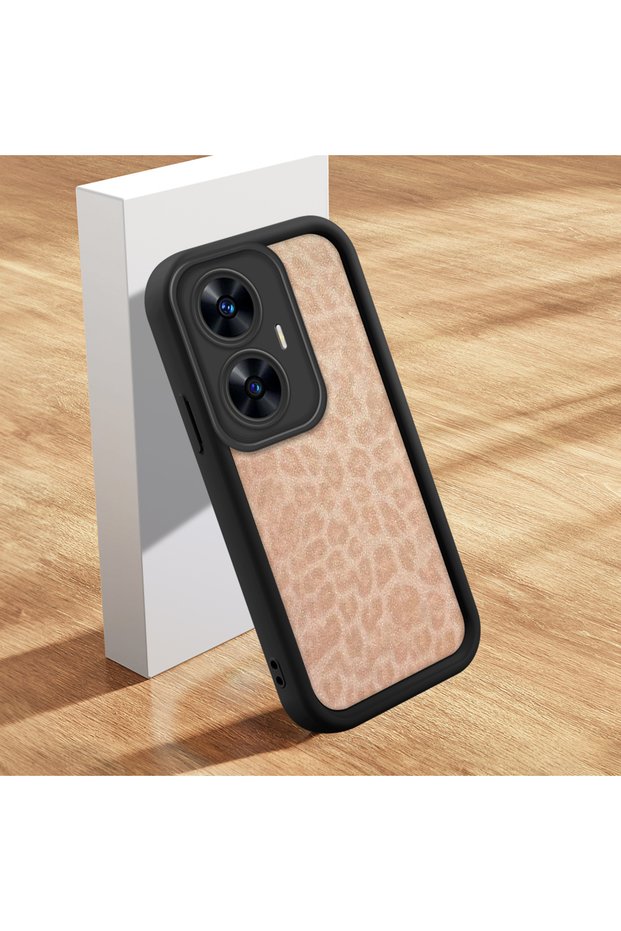 Realme C55 Compatible, Stylish Tiger Patterned, Silicone Phone Case