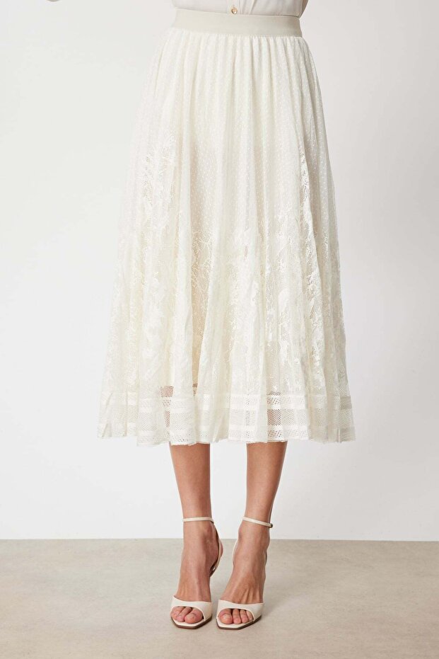 Dantelli Midi Boy Etek - 3