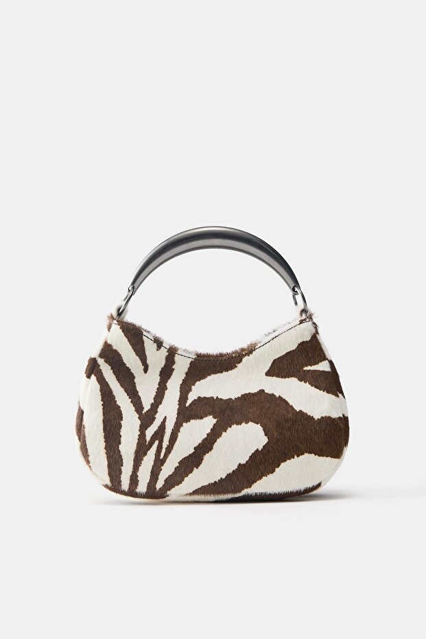 Desenli deri el çantası - 1