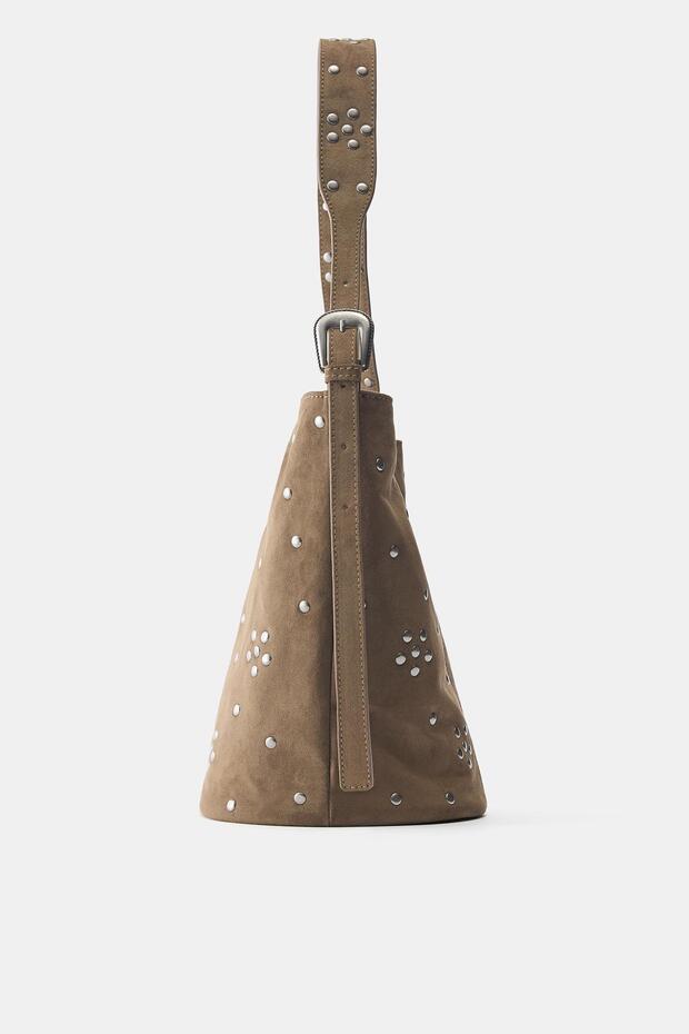 Zımba detaylı shopper çanta - 4