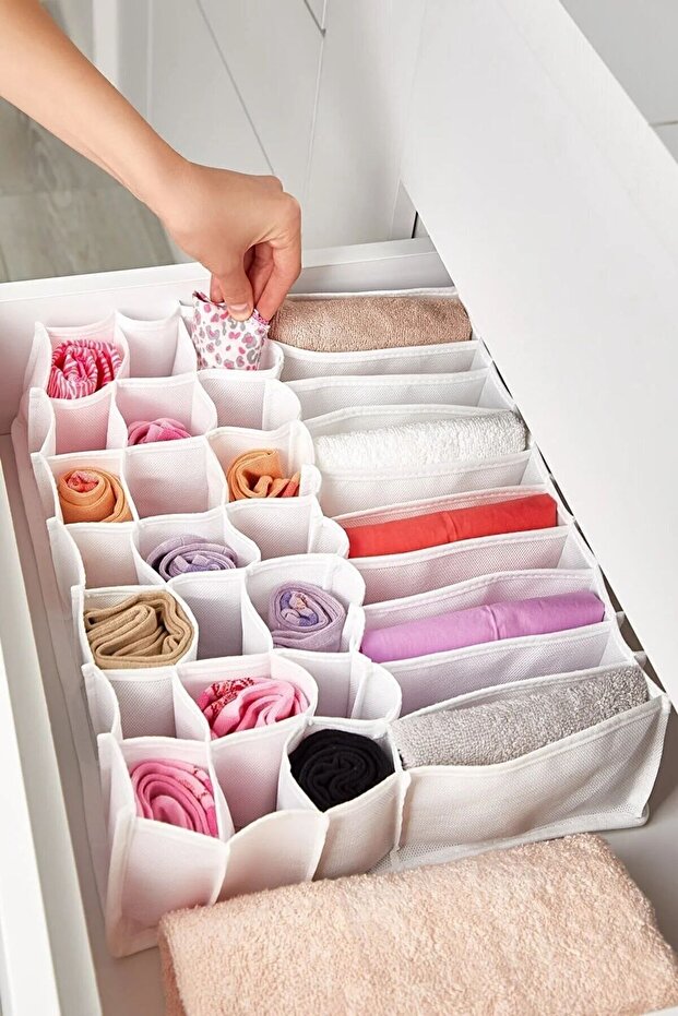 31 Compartment Drawer Organizer Honeycomb And Pocket Organizer 42 X 32 X 11 Cm
