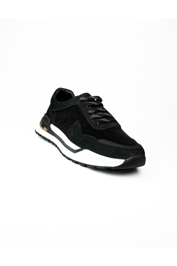 1860 Black Nubuck Leather Men's Sneaker Shoes