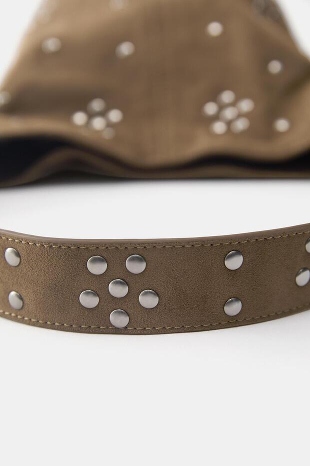 Zımba detaylı shopper çanta - 5