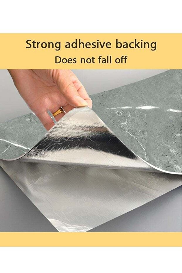 ورق جدران ذاتي اللصق، ملصق جداري بنمط رخامي لامع - 7
