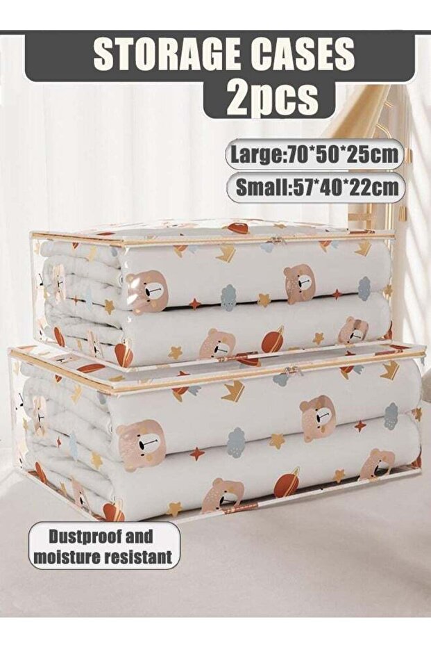 عبوتان من أكياس تخزين الملابس الكبيرة - 1