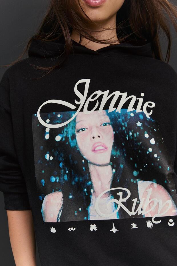 Jennie Ruby kapüşonlu baskılı sweatshirt - 3