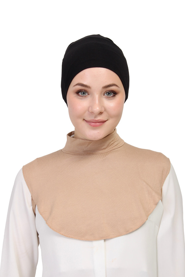 طوق الرقبة ذو الياقة المدورة المستقيمة - 1