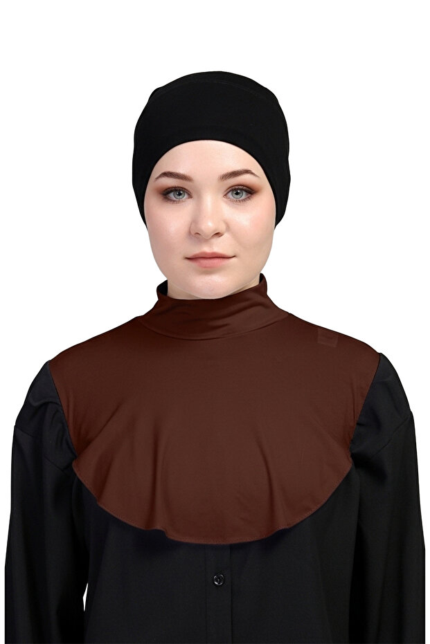 طوق الرقبة ذو الياقة المدورة المستقيمة