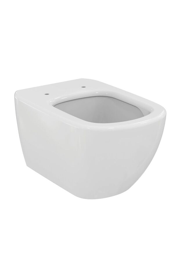 Tesi Wall Hung WC - White Ceramic Toilet, Modern Sanitary Fixture for Bathroom, Space-Saving Design