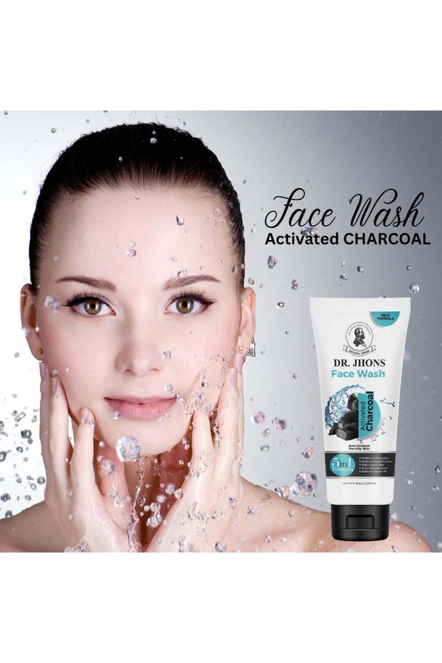 Activated Charcoal Face Wash – 5 in 1 Formula