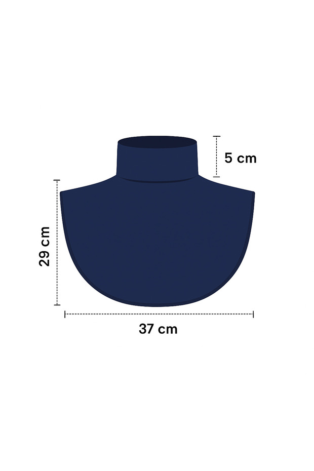 طوق الرقبة ذو الياقة المدورة المستقيمة - 6