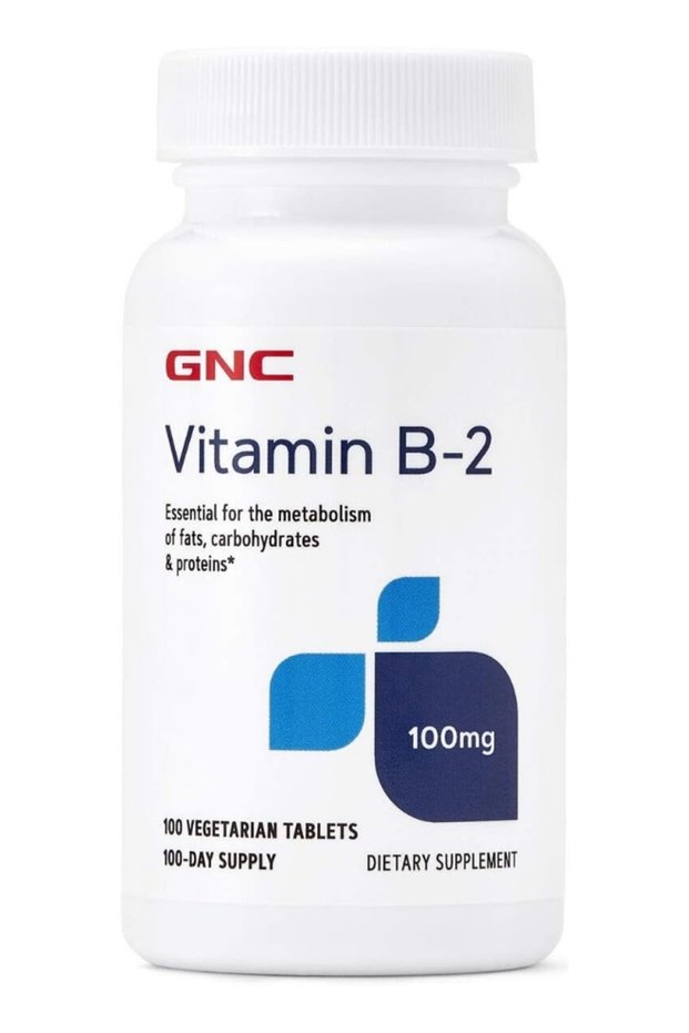 Vitamin B-2 100Mg, 100 Tablets, Metabolizes Fats, Carbohydrates And Proteins