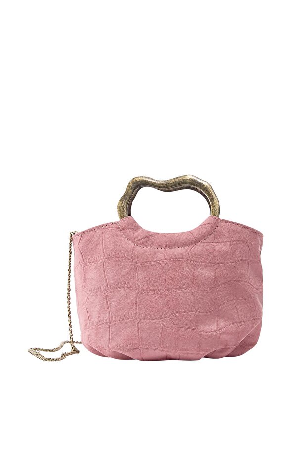 Metal saplı çanta - 2