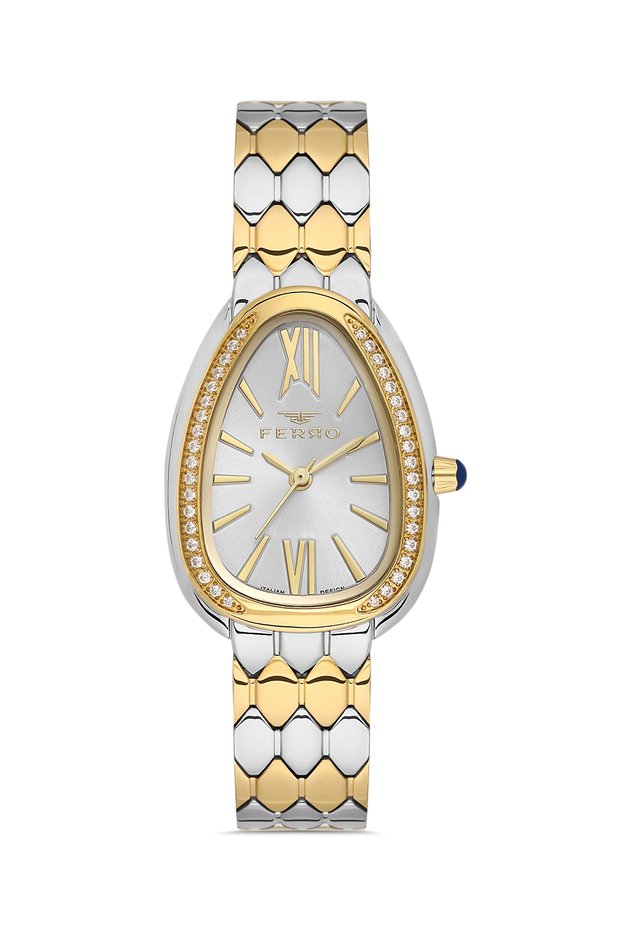 Yellow and Silver Steel Cord Women's Wristwatch Fl43033A-D 3Atm Water Resistant 2 Year Warranty