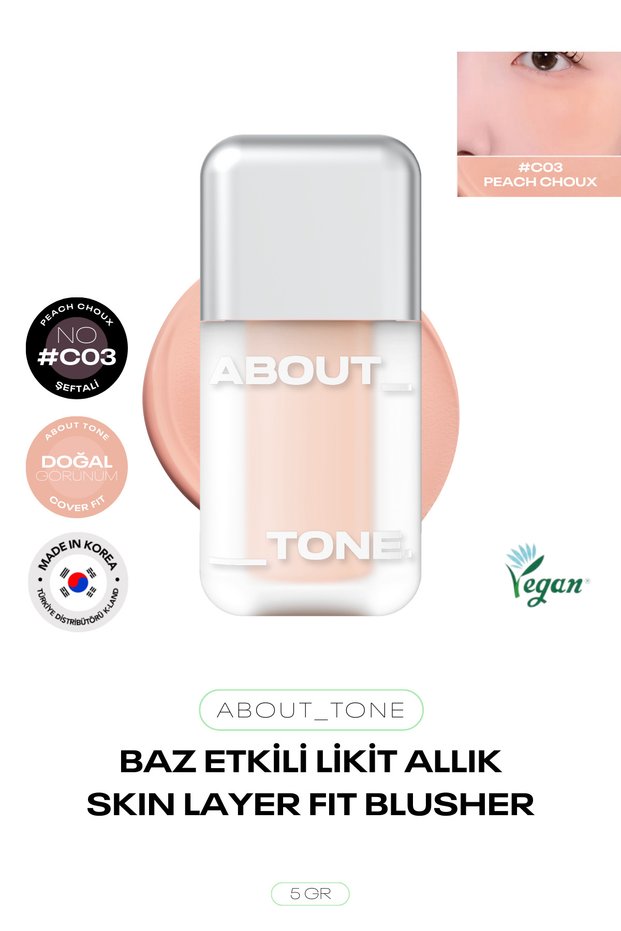 Permanent and Natural Liquid Blush Skın Layer Fit Blusher