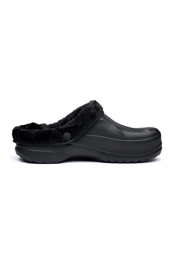 Men's Warm Clogs, A1002M, Black - 5