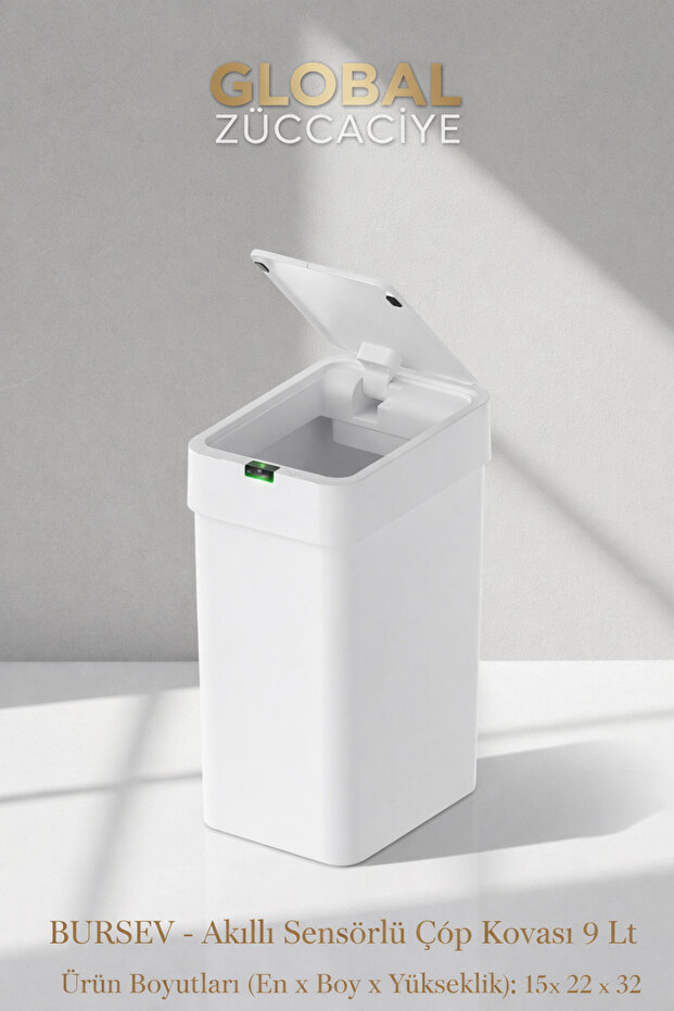 - Akıllı Sensörlü Çöp Kovası 9 Lt - 4