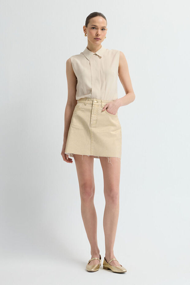 Cepli Denim Etek - 3