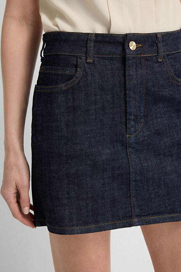 Mini Denim Etek - 4