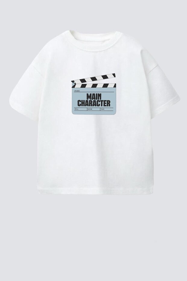 Unisex Kids Cotton Crew Neck Printed T-Shirt