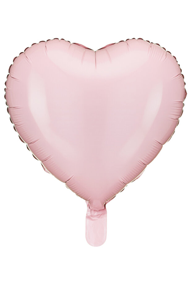Heart Foil Balloon, 45 cm – Light Pink, Air & Helium Fill