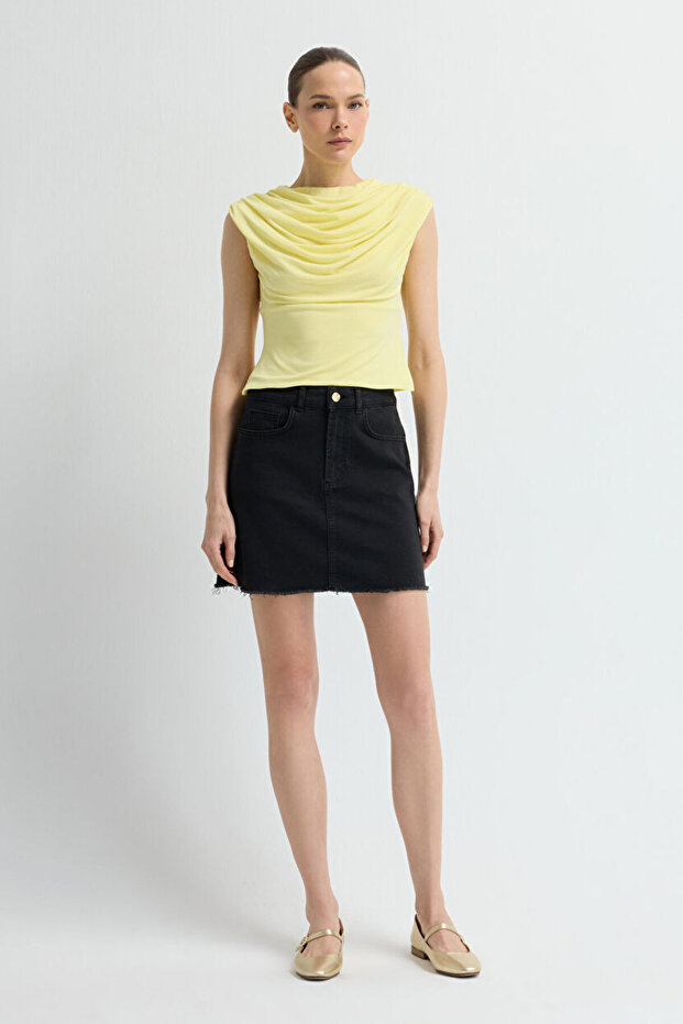 Cepli Denim Etek - 1